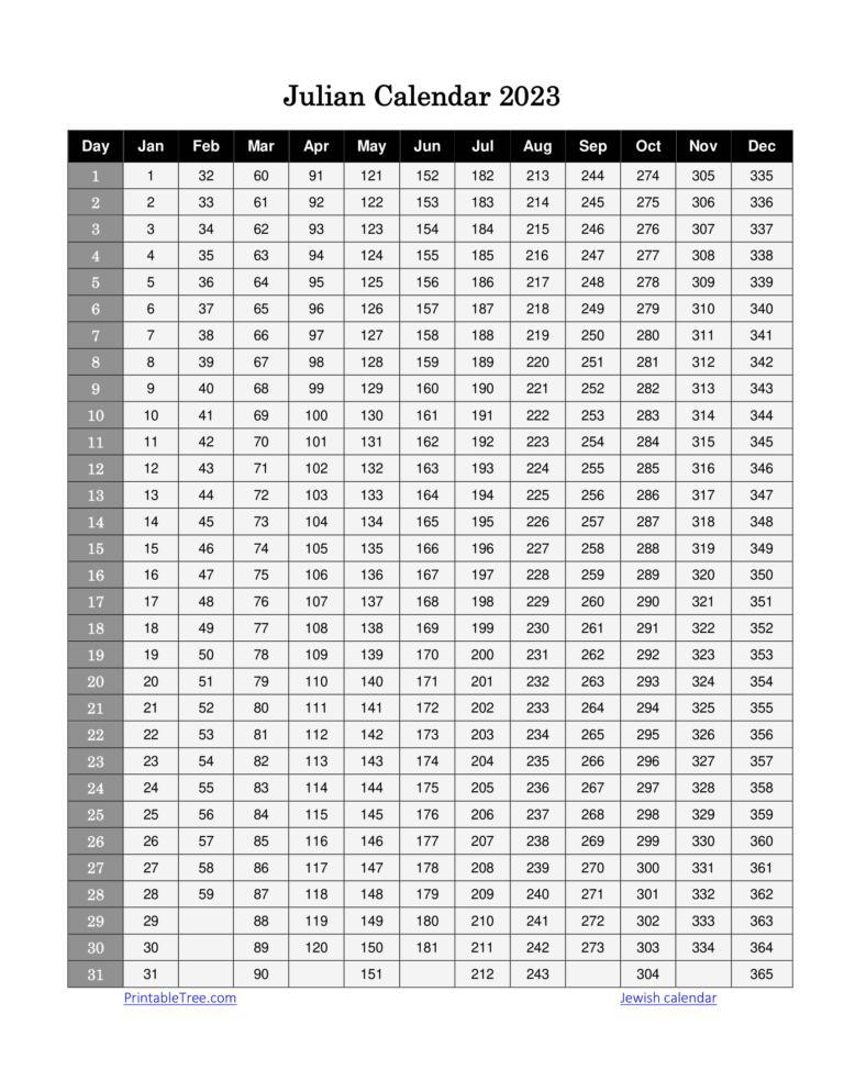 2024 Julian Calendar Printable Calendar 2024 Printable Calendar 2024