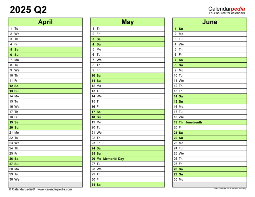 2028 Calendar Printable 3 Months Per Page - calendar.weloveprintables.net