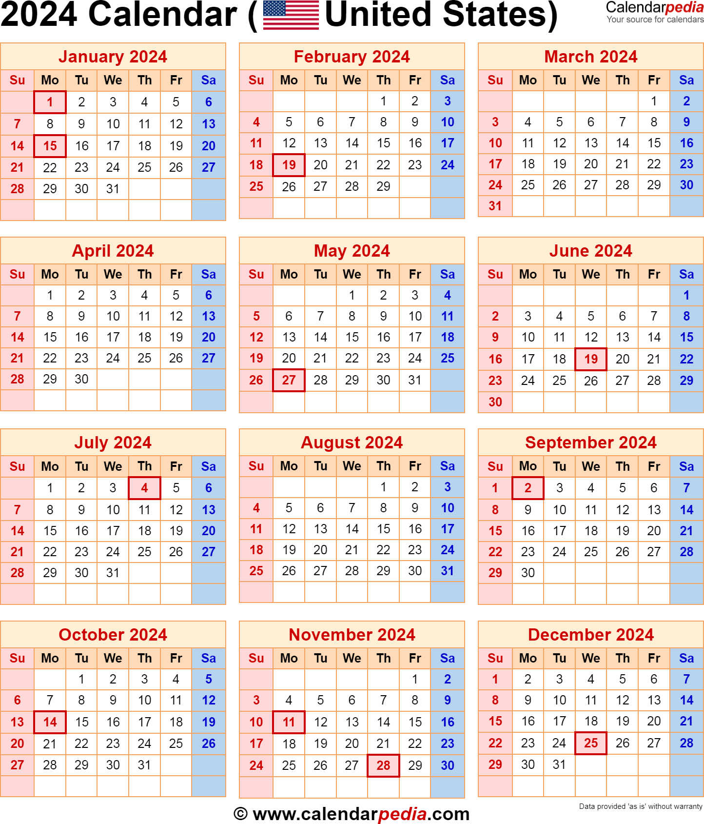 2025 Holiday Calendar Days List Printable Leena Amir