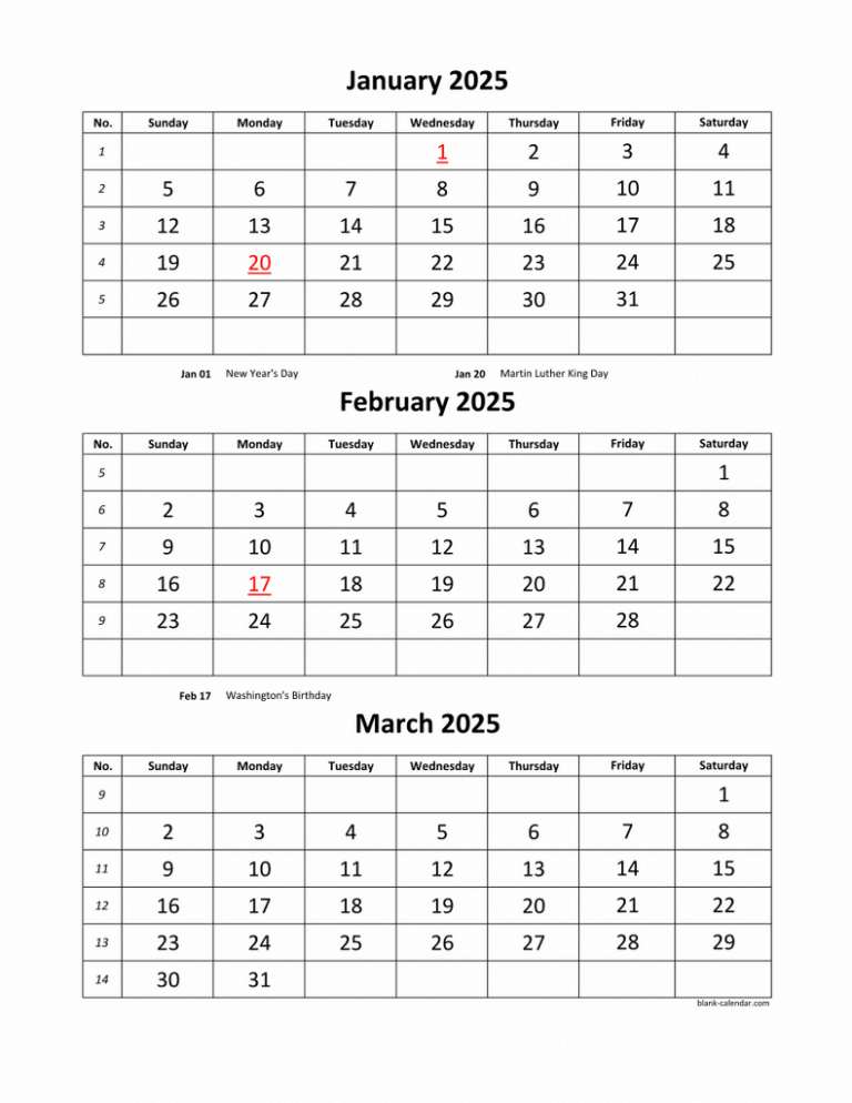 2025 Printable Calendar Free 2 Months Per Page Rita Max