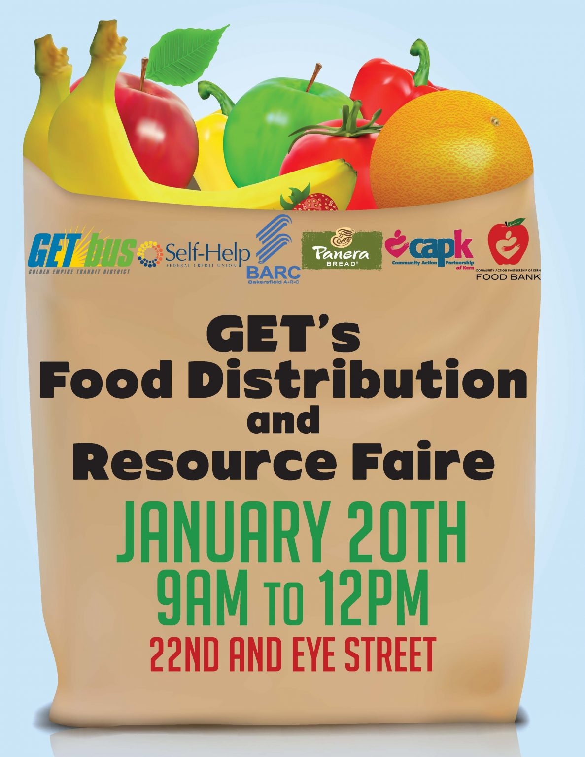 GET Bus Food Distribution And Resource Faire CAPK Community Action
