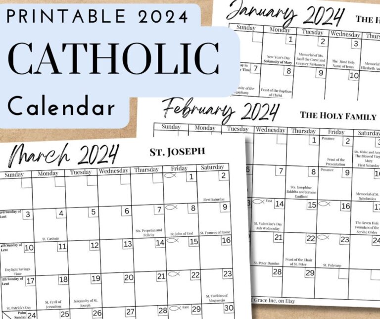 Liturgical Calendar 2024 Pdf Free Download Printable Shea Yettie