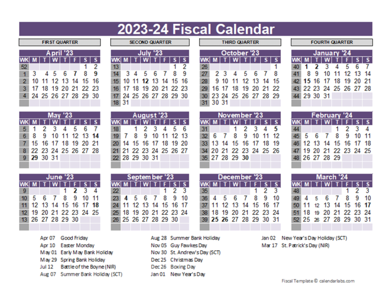 Printable Fiscal Year 2025 Calendar Amira Lucy